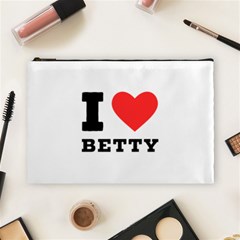 I Love Betty Cosmetic Bag (large) by ilovewhateva