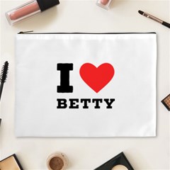 I Love Betty Cosmetic Bag (xl) by ilovewhateva