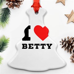 I Love Betty Christmas Tree Ornament (two Sides) by ilovewhateva