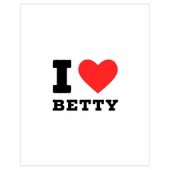 I Love Betty Drawstring Bag (small) by ilovewhateva