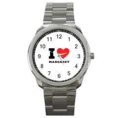 I love margaret Sport Metal Watch