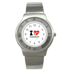 I love margaret Stainless Steel Watch