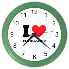 I Love Margaret Color Wall Clock by ilovewhateva