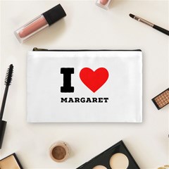 I Love Margaret Cosmetic Bag (medium) by ilovewhateva