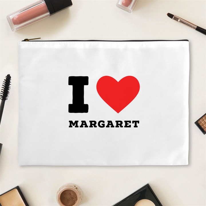 I love margaret Cosmetic Bag (XL)