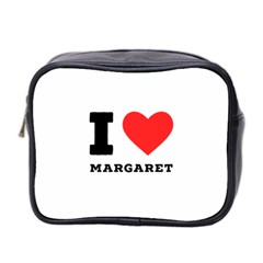 I Love Margaret Mini Toiletries Bag (two Sides) by ilovewhateva