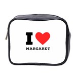 I love margaret Mini Toiletries Bag (Two Sides) Front