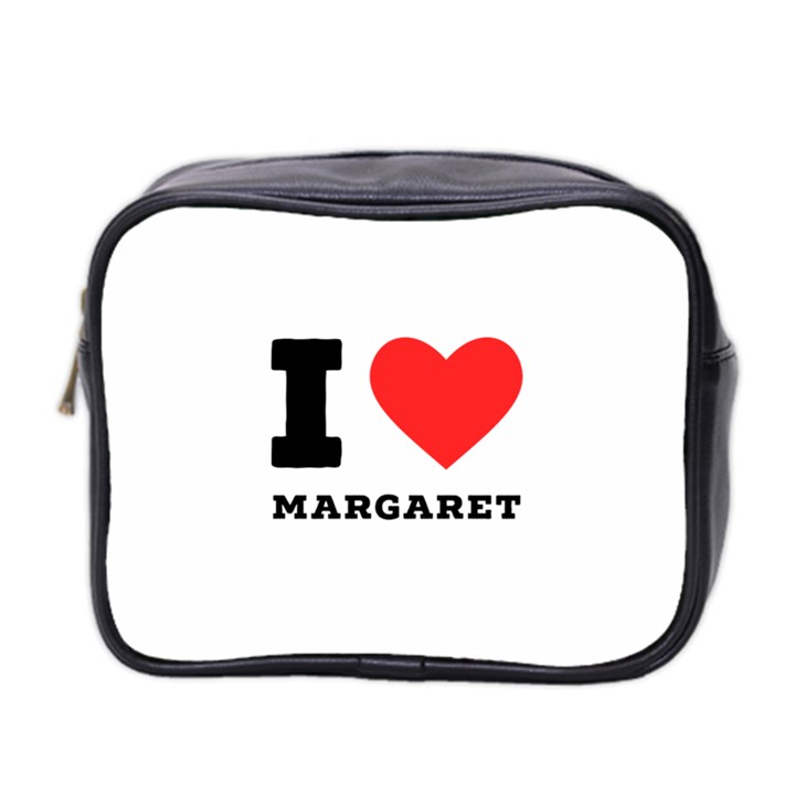 I love margaret Mini Toiletries Bag (Two Sides)