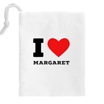 I love margaret Drawstring Pouch (4XL) Back