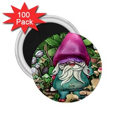 Charm Toadstool Necromancy Magician Conjuration Sorcery Spell Mojo Chanterelle 2 25  Magnets (100 Pack)  by GardenOfOphir