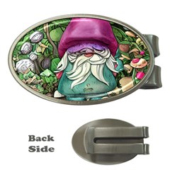 Charm Toadstool Necromancy Magician Conjuration Sorcery Spell Mojo Chanterelle Money Clips (oval)  by GardenOfOphir