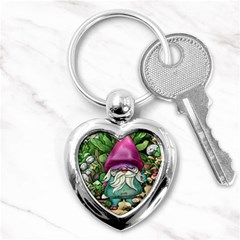 Charm Toadstool Necromancy Magician Conjuration Sorcery Spell Mojo Chanterelle Key Chain (heart) by GardenOfOphir