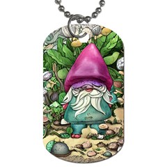 Charm Toadstool Necromancy Magician Conjuration Sorcery Spell Mojo Chanterelle Dog Tag (two Sides) by GardenOfOphir