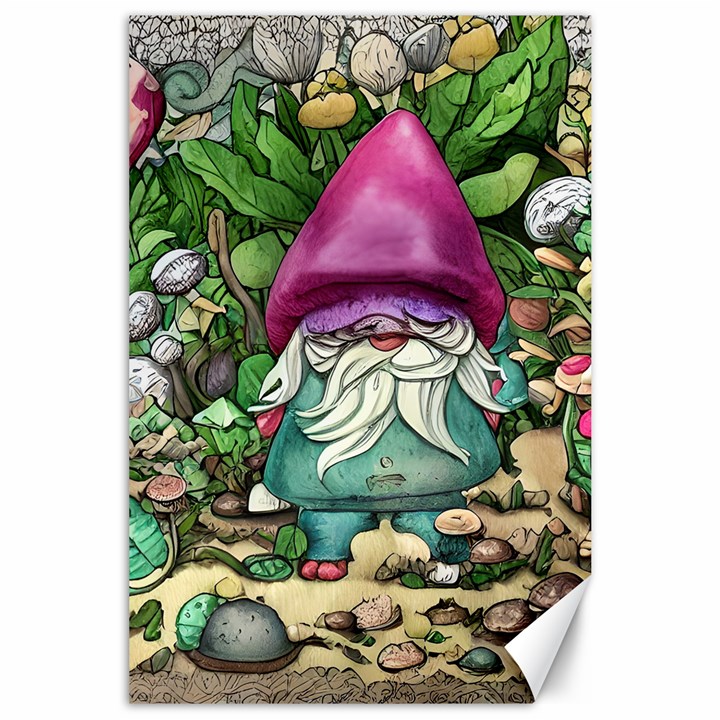 Charm Toadstool Necromancy Magician Conjuration Sorcery Spell Mojo Chanterelle Canvas 24  x 36 