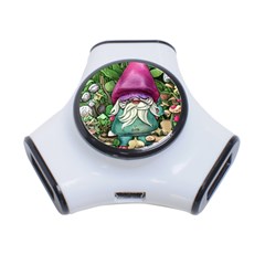 Charm Toadstool Necromancy Magician Conjuration Sorcery Spell Mojo Chanterelle 3-port Usb Hub by GardenOfOphir