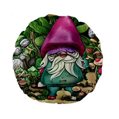 Charm Toadstool Necromancy Magician Conjuration Sorcery Spell Mojo Chanterelle Standard 15  Premium Round Cushions by GardenOfOphir