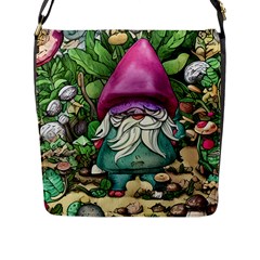 Charm Toadstool Necromancy Magician Conjuration Sorcery Spell Mojo Chanterelle Flap Closure Messenger Bag (l) by GardenOfOphir