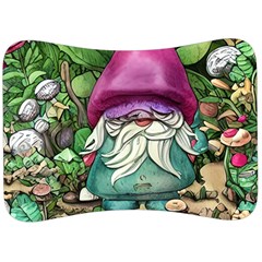 Charm Toadstool Necromancy Magician Conjuration Sorcery Spell Mojo Chanterelle Velour Seat Head Rest Cushion by GardenOfOphir