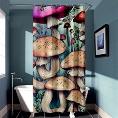 Glamour Enchantment Enchantress Gill Wizard Pileus Rune Wizardry Theurgy Cap Shower Curtain 36  X 72  (stall)  by GardenOfOphir