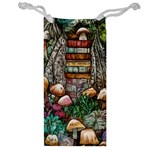 Bewitch Stipe Black Art Incantation Enchant Champignon Shiitake Witchcraft Black Magic Witch Jewelry Bag Front