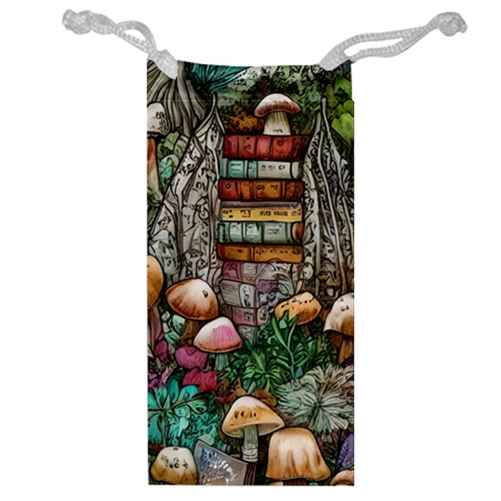 Bewitch Stipe Black Art Incantation Enchant Champignon Shiitake Witchcraft Black Magic Witch Jewelry Bag