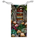 Bewitch Stipe Black Art Incantation Enchant Champignon Shiitake Witchcraft Black Magic Witch Jewelry Bag Back