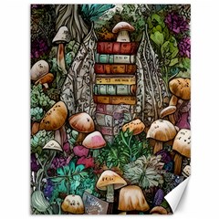 Bewitch Stipe Black Art Incantation Enchant Champignon Shiitake Witchcraft Black Magic Witch Canvas 36  X 48  by GardenOfOphir