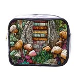 Bewitch Stipe Black Art Incantation Enchant Champignon Shiitake Witchcraft Black Magic Witch Mini Toiletries Bag (One Side) Front