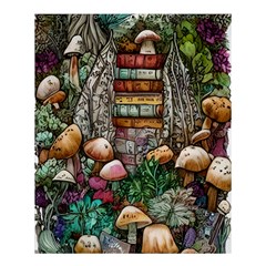 Bewitch Stipe Black Art Incantation Enchant Champignon Shiitake Witchcraft Black Magic Witch Shower Curtain 60  X 72  (medium)  by GardenOfOphir