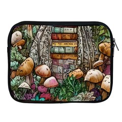 Bewitch Stipe Black Art Incantation Enchant Champignon Shiitake Witchcraft Black Magic Witch Apple Ipad 2/3/4 Zipper Cases by GardenOfOphir