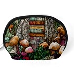 Bewitch Stipe Black Art Incantation Enchant Champignon Shiitake Witchcraft Black Magic Witch Accessory Pouch (Medium) Back