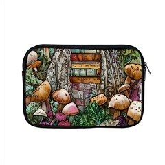 Bewitch Stipe Black Art Incantation Enchant Champignon Shiitake Witchcraft Black Magic Witch Apple Macbook Pro 15  Zipper Case by GardenOfOphir