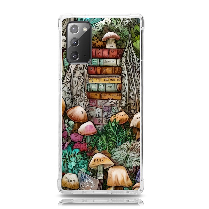 Bewitch Stipe Black Art Incantation Enchant Champignon Shiitake Witchcraft Black Magic Witch Samsung Galaxy Note 20 TPU UV Case