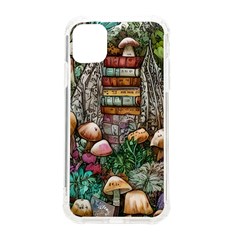 Bewitch Stipe Black Art Incantation Enchant Champignon Shiitake Witchcraft Black Magic Witch Iphone 11 Tpu Uv Print Case by GardenOfOphir