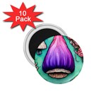 Veil Presto Psilocybin Superstition Agaric Trick Button Mushroom Sciopticon Diablerie Voodoo Fairy 1.75  Magnets (10 pack)  Front