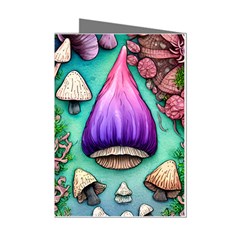 Veil Presto Psilocybin Superstition Agaric Trick Button Mushroom Sciopticon Diablerie Voodoo Fairy Mini Greeting Cards (pkg Of 8) by GardenOfOphir