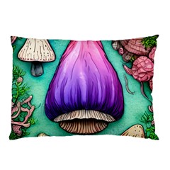 Veil Presto Psilocybin Superstition Agaric Trick Button Mushroom Sciopticon Diablerie Voodoo Fairy Pillow Case by GardenOfOphir