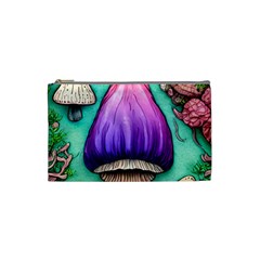 Veil Presto Psilocybin Superstition Agaric Trick Button Mushroom Sciopticon Diablerie Voodoo Fairy Cosmetic Bag (small) by GardenOfOphir