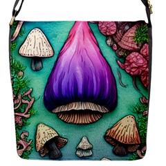 Veil Presto Psilocybin Superstition Agaric Trick Button Mushroom Sciopticon Diablerie Voodoo Fairy Flap Closure Messenger Bag (s) by GardenOfOphir