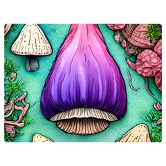 Veil Presto Psilocybin Superstition Agaric Trick Button Mushroom Sciopticon Diablerie Voodoo Fairy Premium Plush Fleece Blanket (extra Small)