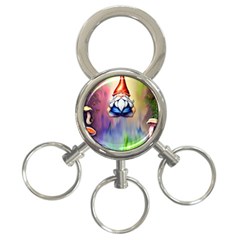 Thaumaturgy Magically Prestidigitation Sleight Of Hand Fly Agaric Abracadabra 3-ring Key Chain by GardenOfOphir