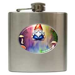 Thaumaturgy Magically Prestidigitation Sleight Of Hand Fly Agaric Abracadabra Hip Flask (6 Oz) by GardenOfOphir