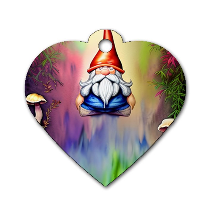 Thaumaturgy Magically Prestidigitation Sleight Of Hand Fly Agaric Abracadabra Dog Tag Heart (One Side)