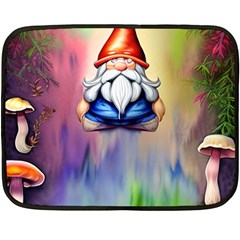 Thaumaturgy Magically Prestidigitation Sleight Of Hand Fly Agaric Abracadabra One Side Fleece Blanket (mini) by GardenOfOphir