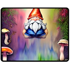 Thaumaturgy Magically Prestidigitation Sleight Of Hand Fly Agaric Abracadabra One Side Fleece Blanket (medium) by GardenOfOphir