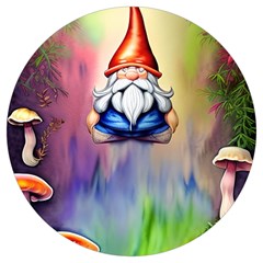 Thaumaturgy Magically Prestidigitation Sleight Of Hand Fly Agaric Abracadabra Round Trivet by GardenOfOphir