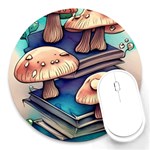 Mushroom Cloud Legerdemain Portobello Warlock Round Mousepad Front