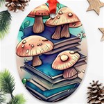 Mushroom Cloud Legerdemain Portobello Warlock Ornament (Oval) Front