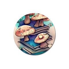 Mushroom Cloud Legerdemain Portobello Warlock Magnet 3  (round) by GardenOfOphir