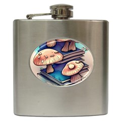 Mushroom Cloud Legerdemain Portobello Warlock Hip Flask (6 Oz) by GardenOfOphir